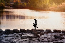 돌다리, 징검다리, 다리, 개천, 하천, 사진,이미지,일러스트,캘리그라피 - 포타도작가 크라우드픽 - 저작권 걱정 없는 상업용 이미지