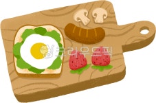 간편식, 토스트, 계란토스트, 딸기, 과일, 사진,이미지,일러스트,캘리그라피 - 그림점빵작가 크라우드픽 - 저작권 걱정 없는 상업용 이미지