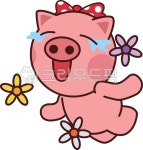 돼지캐릭터, 황홀, 사랑, 사랑해, 캐릭터, 사진,이미지,일러스트,캘리그라피 - hicon349작가 크라우드픽 - 저작권 걱정 없는 상업용 이미지