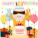 생일, 유치원일러스트, 생일일러스트, 가정통신물, 생일파티, 사진,이미지,일러스트,캘리그라피 - dodoRoze작가 크라우드픽 - 저작권 걱정 없는... 