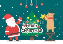 산타, 산타클로스, 루돌프, 트리, 크리스마스, 사진,이미지,일러스트,캘리그라피 - DAWOOL작가 크라우드픽 - 저작권 걱정 없는 상업용 이미지