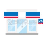 편의점, 연중무휴, 잡화점, 25시, 편의점일러스트, 사진,이미지,일러스트,캘리그라피 - keueo작가 크라우드픽 - 저작권 걱정 없는 상업용 이미지