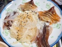 오징어회, 오징어, 산오징어회, 산오징어, 접시, 사진,이미지,일러스트,캘리그라피 - 유한리필작가 크라우드픽 - 저작권 걱정 없는 상업용 이미지