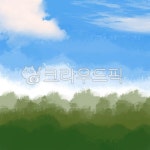 수채화풍경, 맑은하늘풍경, 숲풍경, 나무풍경, 하늘풍경, 사진,이미지,일러스트,캘리그라피 - 스윗모아작가 크라우드픽 - 저작권 걱정 없는 상업용... 