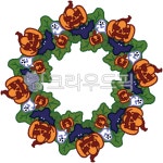 할로윈, 펌킨, 호박, 잭오랜턴, 리스, 사진,이미지,일러스트,캘리그라피 - bassisootoon작가 크라우드픽 - 저작권 걱정 없는 상업용 이미지