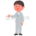 회사원, 정장, 사원, 안내원, 설명캐릭터, 사진,이미지,일러스트,캘리그라피 - 는지작가 크라우드픽 - 저작권 걱정 없는 상업용 이미지