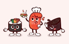 분식, 분식집, 길거리음식, 포장마차, 스낵, 사진,이미지,일러스트,캘리그라피 - woocat작가 크라우드픽 - 저작권 걱정 없는 상업용 이미지