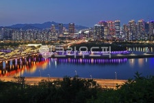 한강, 이촌동, 노들섬, 불빛, 한강야경, 사진,이미지,일러스트,캘리그라피 - Deep bLUE작가 크라우드픽 - 저작권 걱정 없는 상업용 이미지