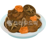 버섯, 표고버섯, 당근, 갈비찜, 요리, 사진,이미지,일러스트,캘리그라피 - 나리야작가 크라우드픽 - 저작권 걱정 없는 상업용 이미지