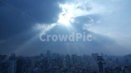 도시, 빛, 구름, 햇살, 빌딩, 사진,이미지,일러스트,캘리그라피 - 미리별작가 크라우드픽 - 저작권 걱정 없는 상업용 이미지