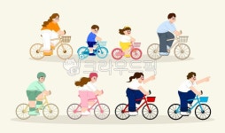 자전거, 사람들, 가족, 여자, 남자, 사진,이미지,일러스트,캘리그라피 - HannaJ작가 크라우드픽 - 저작권 걱정 없는 상업용 이미지