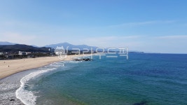 하조대해변, 강원도양양해변, 동해해변, 하조대비치, shoreline, 사진,이미지,일러스트,캘리그라피 - Microbulls작가 크라우드픽 - 저작권... 