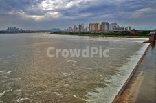 수중보, 잠실대교, 한강, 자양동, 자연, 사진,이미지,일러스트,캘리그라피 - Deep bLUE작가 크라우드픽 - 저작권 걱정 없는 상업용 이미지