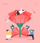 일러스트, 인물, 사람, 미니멀, 캐릭터, 사진,이미지,일러스트,캘리그라피 - DAWOOL작가 크라우드픽 - 저작권 걱정 없는 상업용 이미지