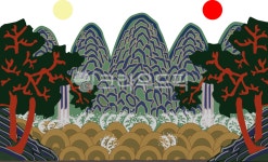 일월오봉도, 일월오봉도일러스트, 전통, 태양, 달, 사진,이미지,일러스트,캘리그라피 - 일러일러작가 크라우드픽 - 저작권 걱정 없는 상업용 이미지