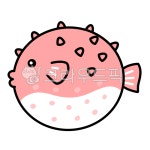 복어, blowfish, 복어일러스트, 복어그림, 복어png, 사진,이미지,일러스트,캘리그라피 - micalee작가 크라우드픽 - 저작권 걱정 없는 상업용... 