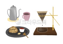 커피일러스트, 카페일러스트, 스콘일러스트, 커피, 카페, 사진,이미지,일러스트,캘리그라피 - ddalkijinhee작가 크라우드픽 - 저작권 걱정... 