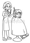 헤어디자이너, 미용사, 미용, 헤어컷, hair, 사진,이미지,일러스트,캘리그라피 - 감낮달작가 크라우드픽 - 저작권 걱정 없는 상업용 이미지