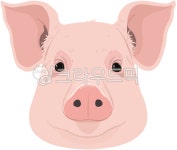 돼지일러스트, 돼지, 동물일러스트, 동물, pig, 사진,이미지,일러스트,캘리그라피 - 파란버섯작가 크라우드픽 - 저작권 걱정 없는 상업용 이미지