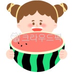 수박, 수박일러스트, 수박손그림, 귀여운, 아기자기한, 사진,이미지,일러스트,캘리그라피 - 키마두들작가 크라우드픽 - 저작권 걱정 없는 상업용... 