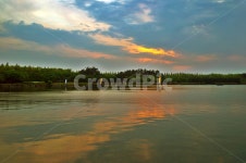 석양, 일몰, 붉은노을, 호수반영, 호수공원, 사진,이미지,일러스트,캘리그라피 - Deep bLUE작가 크라우드픽 - 저작권 걱정 없는 상업용 이미지