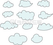 구름, 구름모양, 구름일러스트, 구름도안, 구름라벨, 사진,이미지,일러스트,캘리그라피 - smileyul작가 크라우드픽 - 저작권 걱정 없는 상업용... 