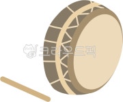 큰북그림, 한국전래놀이요소, 사물놀이, 전통놀이, 전통음악, 사진,이미지,일러스트,캘리그라피 - junghuhab작가 크라우드픽 - 저작권 걱정... 