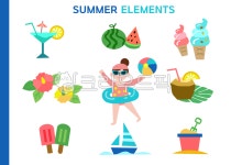 여름, 여름휴가, 여름방학, 휴가, 7월, 사진,이미지,일러스트,캘리그라피 - happyhappy작가 크라우드픽 - 저작권 걱정 없는 상업용 이미지