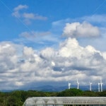 풍차, 비닐하우스, 하늘, 구름, 뭉게구름, 사진,이미지,일러스트,캘리그라피 - kitewater작가 크라우드픽 - 저작권 걱정 없는 상업용 이미지