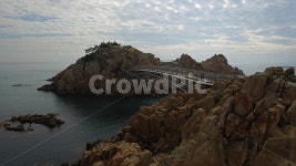 돌섬, 섬, 바다, 다리, 대왕암, 사진,이미지,일러스트,캘리그라피 - Ncofls4500작가 크라우드픽 - 저작권 걱정 없는 상업용 이미지