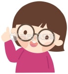 안경쓴어린이, 어린이, 어린이일러스트, 여자아이, 안경쓴여자아이, 사진,이미지,일러스트,캘리그라피 - 25일작가 크라우드픽 - 저작권 걱정 없는... 