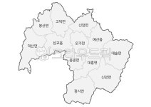 예산군행정지도, 예산군, 예산군지도, 충남예산군행정구역, 충청남도예산군지도, 사진,이미지,일러스트,캘리그라피 - 짜군작가 크라우드픽... 