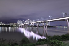 구리암사대교, 야경, 한강, 구리한강시민공원, 다리, 사진,이미지,일러스트,캘리그라피 - inwall작가 크라우드픽 - 저작권 걱정 없는 상업용 이미지