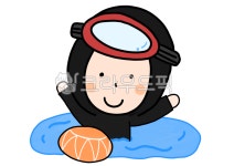 바다, 해녀, 수영, 잠수, 수경, 사진,이미지,일러스트,캘리그라피 - 논날작가 크라우드픽 - 저작권 걱정 없는 상업용 이미지