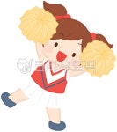 응원단, 치어리더, 치어리더일러스트, 치어리더그림, 응원, 사진,이미지,일러스트,캘리그라피 - 또람쥐작가 크라우드픽 - 저작권 걱정 없는 상업용... 