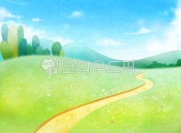 배경, 배경일러스트, 초원일러스트, 언덕, 초원, 사진,이미지,일러스트,캘리그라피 - jinseo작가 크라우드픽 - 저작권 걱정 없는 상업용 이미지