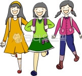 즐거운입학, 등교하는학생, 신나는방학, 신나는학교, 등교하는어린이, 사진,이미지,일러스트,캘리그라피 - wizbling작가 크라우드픽 - 저작권... 