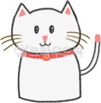 고양이, 고양이그림, 하얀고양이, cat, 동물, 사진,이미지,일러스트,캘리그라피 - Renoir작가 크라우드픽 - 저작권 걱정 없는 상업용 이미지