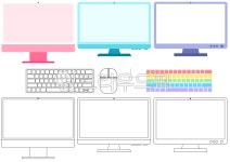 컴퓨터, pc, 피씨, 피씨방, pc방, 사진,이미지,일러스트,캘리그라피 - 여기여니작가 크라우드픽 - 저작권 걱정 없는 상업용 이미지