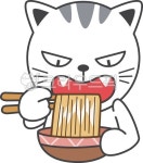 냥이, 고양이캐릭터, 라면, 라면먹고갈래, 벡터, 사진,이미지,일러스트,캘리그라피 - hicon349작가 크라우드픽 - 저작권 걱정 없는 상업용 이미지