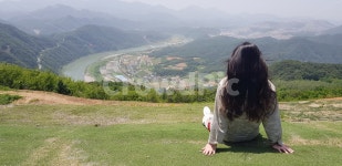 인물, 여행, 힐링, 패러글라이딩, 단양, 사진,이미지,일러스트,캘리그라피 - 까랭작가 크라우드픽 - 저작권 걱정 없는 상업용 이미지