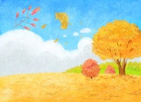 가을일러스트, 가을, 계절, 사계절, 가을풍경, 사진,이미지,일러스트,캘리그라피 - cooltree작가 크라우드픽 - 저작권 걱정 없는 상업용 이미지