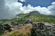한라산, 윗세오름, 제주, 영산, 구름, 사진,이미지,일러스트,캘리그라피 - Deep bLUE작가 크라우드픽 - 저작권 걱정 없는 상업용 이미지