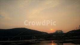 저녘, 노을, 저녘하늘, 해질녘, 호수, 사진,이미지,일러스트,캘리그라피 - Ntjgusdnr12작가 크라우드픽 - 저작권 걱정 없는 상업용 이미지