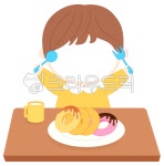 얼굴합성도안, 간식타임, 간식시간, 어린이집얼굴합성, 어린이합성, 사진,이미지,일러스트,캘리그라피 - 쏠랑 ssollang작가 크라우드픽... 