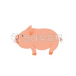 돼지, 동물, 돼지옆모습, 돼지일러스트, 돼지그림, 사진,이미지,일러스트,캘리그라피 - Jungnayo작가 크라우드픽 - 저작권 걱정 없는 상업용... 