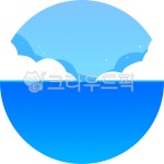 바다, 바다일러스트, png, 구름, 하늘, 사진,이미지,일러스트,캘리그라피 - 꽃마녀작가 크라우드픽 - 저작권 걱정 없는 상업용 이미지