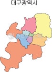 대구광역시, 대구광역시지도, 한국지도, 지역지도, 행정구역, 사진,이미지,일러스트,캘리그라피 - Heecreate작가 크라우드픽 - 저작권 걱정... 