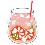 카페, 음료, 일러스트, 에이드, 자몽에이드, 사진,이미지,일러스트,캘리그라피 - 삼월하루작가 크라우드픽 - 저작권 걱정 없는 상업용 이미지