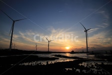 풍차, 노을, 가을, 일몰, 바다, 사진,이미지,일러스트,캘리그라피 - 창조작가 크라우드픽 - 저작권 걱정 없는 상업용 이미지